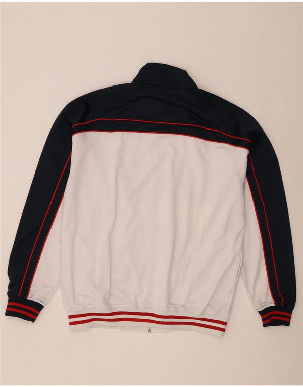 Giacca da tuta da uomo Kappa 2XL Poliestere color block bianco