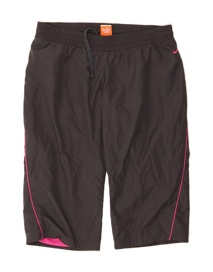NIKE Womens Bermuda Sport Shorts UK 12/14  Medium  Grey Polyester Vintage Nike and Second-Hand Nike from Messina Hembry 