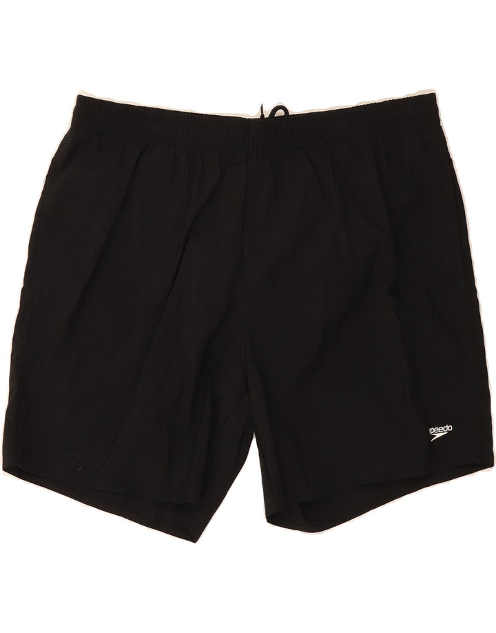SPEEDO Mens Sport Shorts 2XL  Black Polyester Vintage Speedo and Second-Hand Speedo from Messina Hembry 
