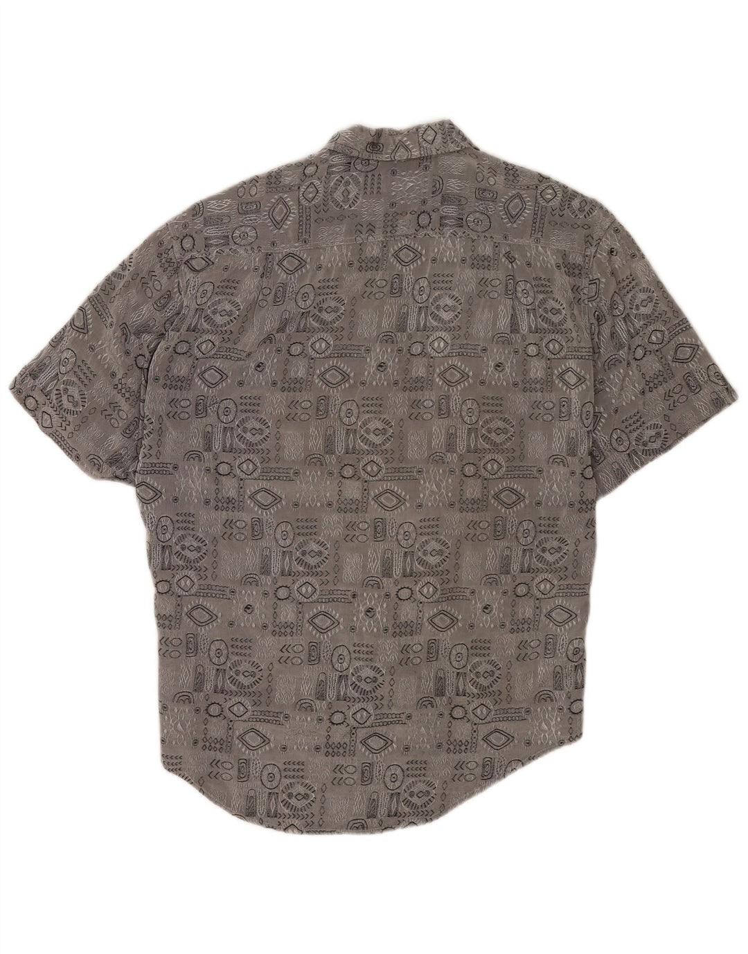 Camicia a maniche corte da uomo Millibar Large grigia geometrica
