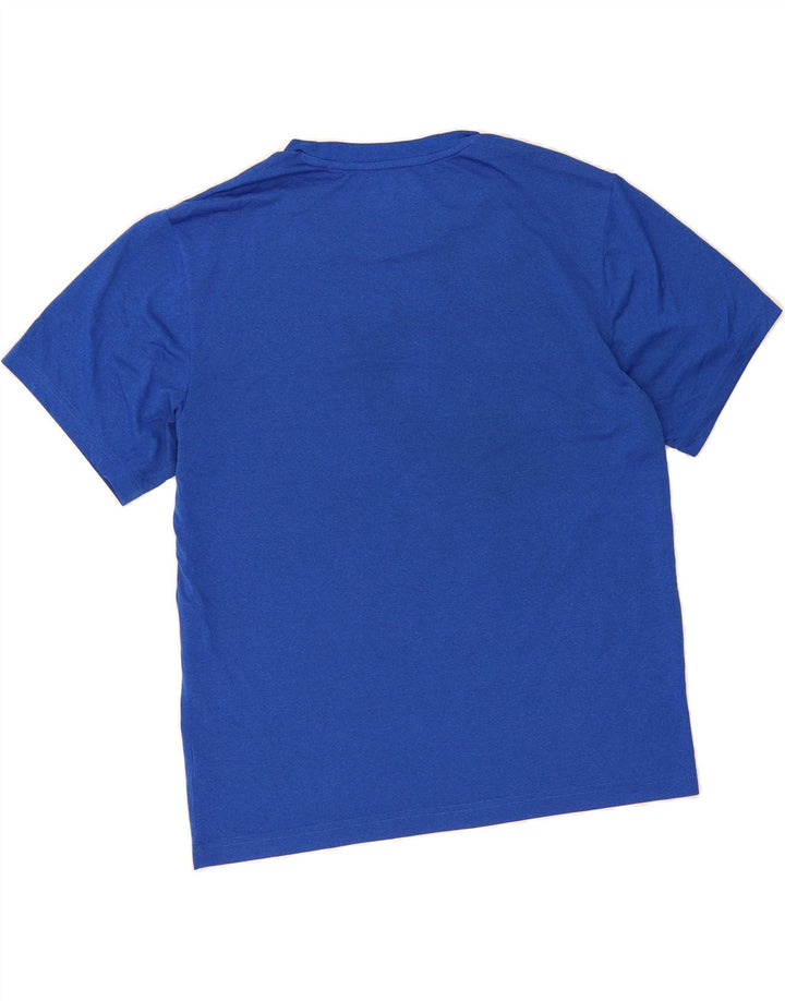 REEBOK Mens T-Shirt Top Large Blue Polyester Vintage Reebok and Second-Hand Reebok from Messina Hembry 