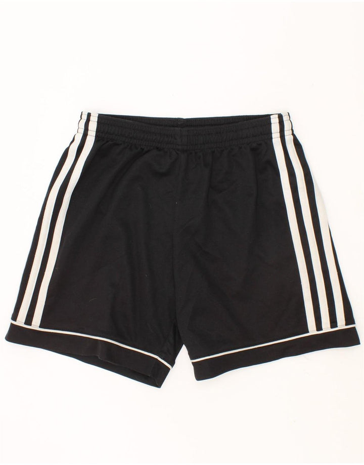 ADIDAS Boys Climalite Sport Shorts 9-10 Years Black Polyester Vintage Adidas and Second-Hand Adidas from Messina Hembry 