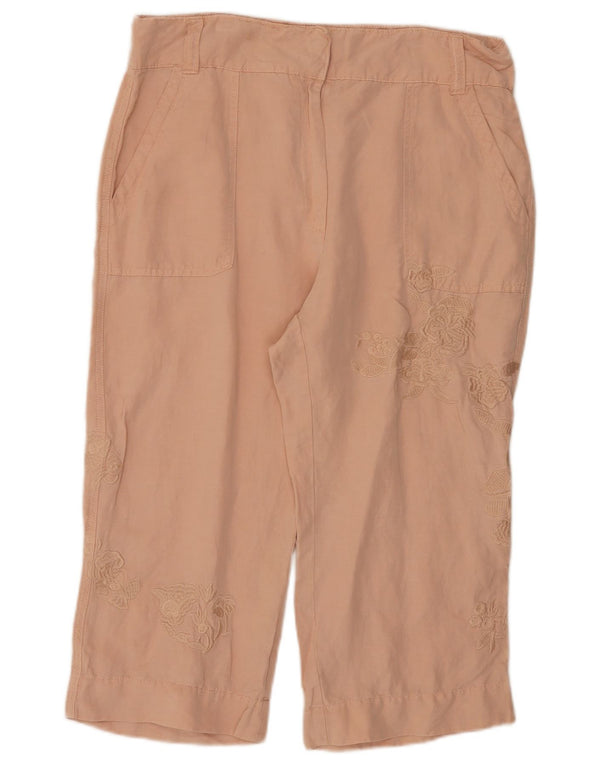 Marks & Spencer Damen Caprihose UK 14 Large W34 L20 Pink Floral