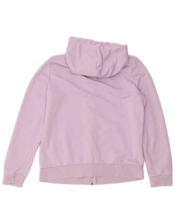 Adidas Pull à capuche zippé graphique pour femme UK 16/18 Grand coton violet