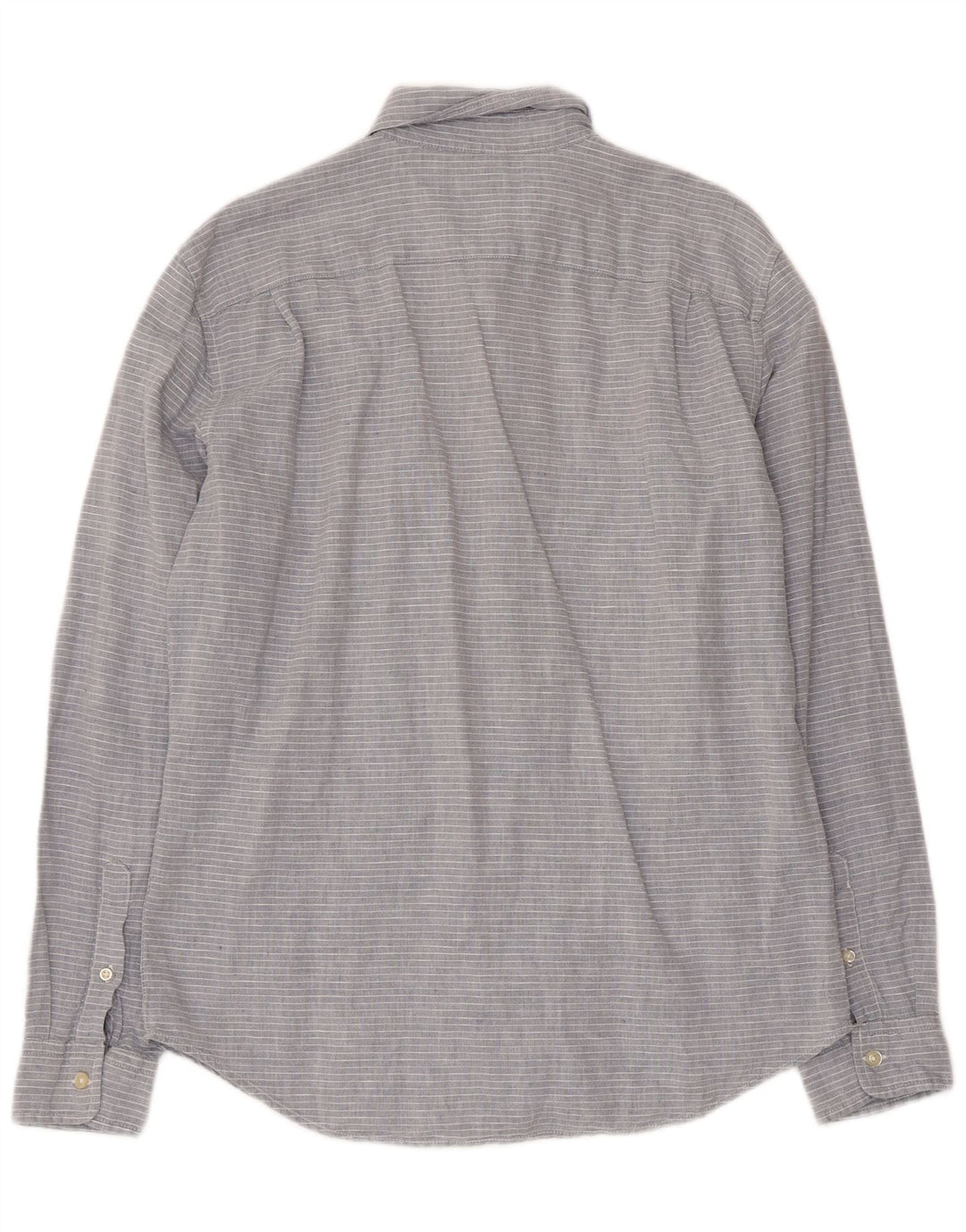 Gap Mens Standard Fit Shirt Medium Grey Pinstripe