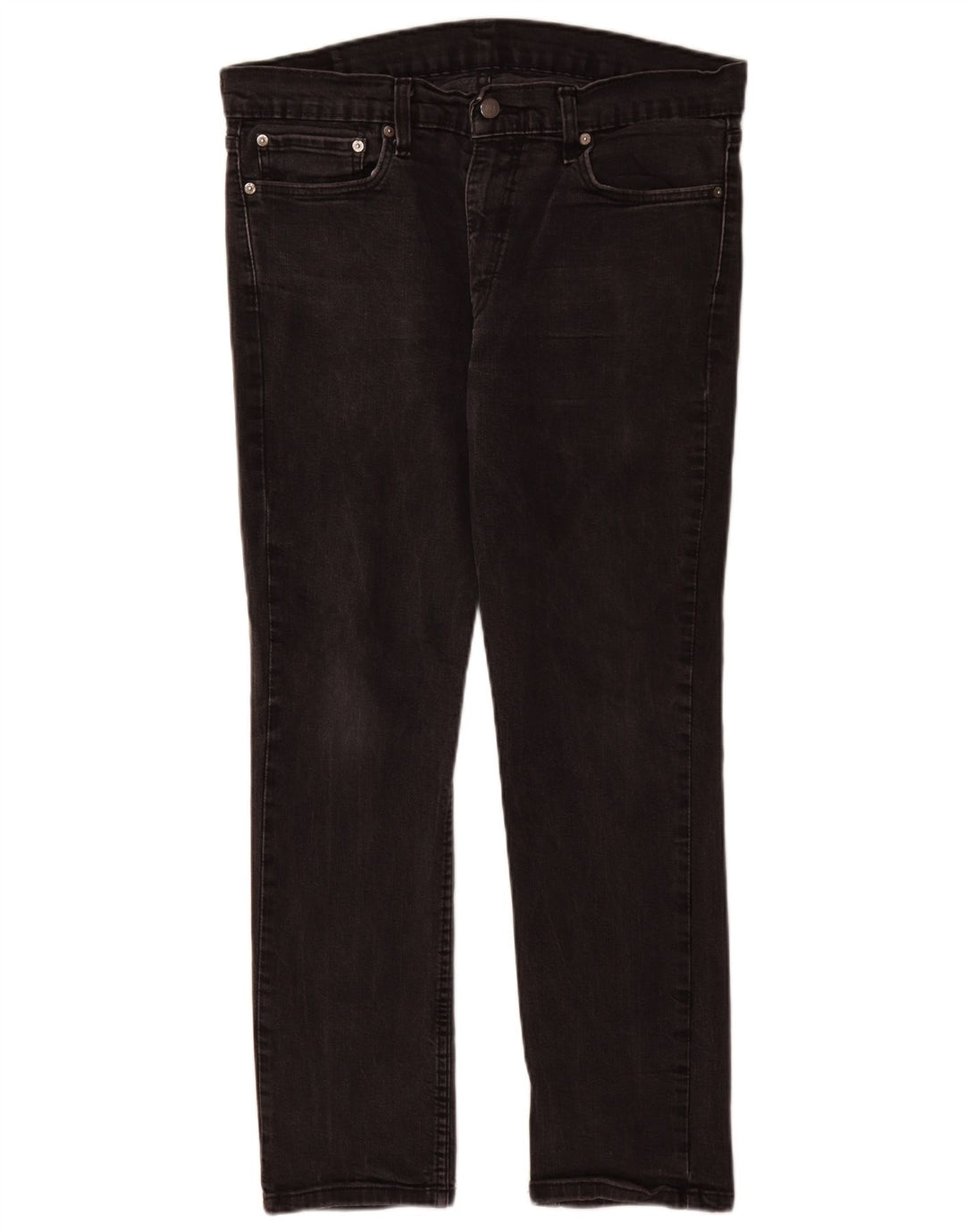Levi's Mens 511 Slim Jeans W36 L30 Black Cotton