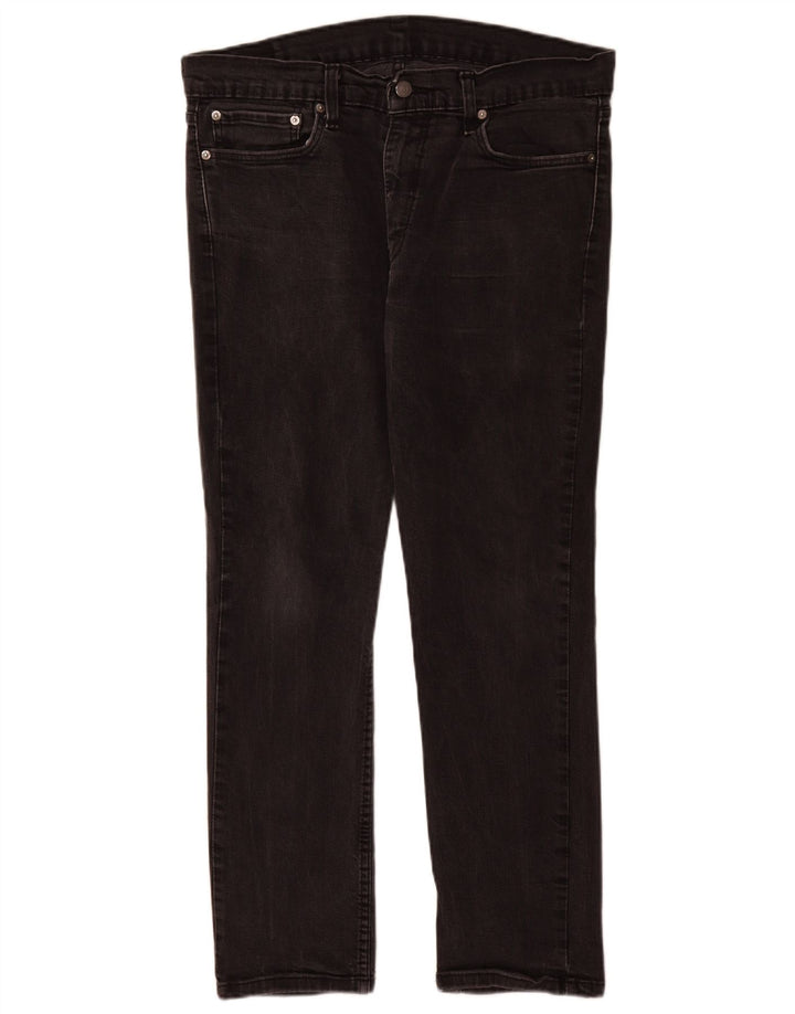 Levi's Mens 511 Slim Jeans W36 L30 Black Cotton
