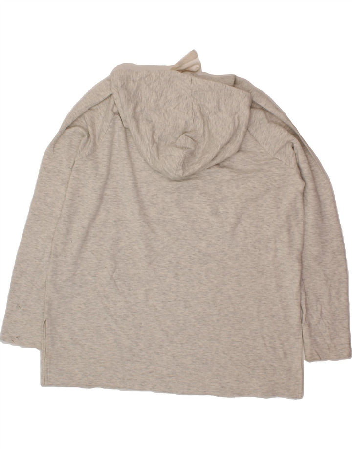 GAP Womens Oversized Hoodie Jumper UK 14 Medium Grey Flecked Rayon Vintage Gap and Second-Hand Gap from Messina Hembry 
