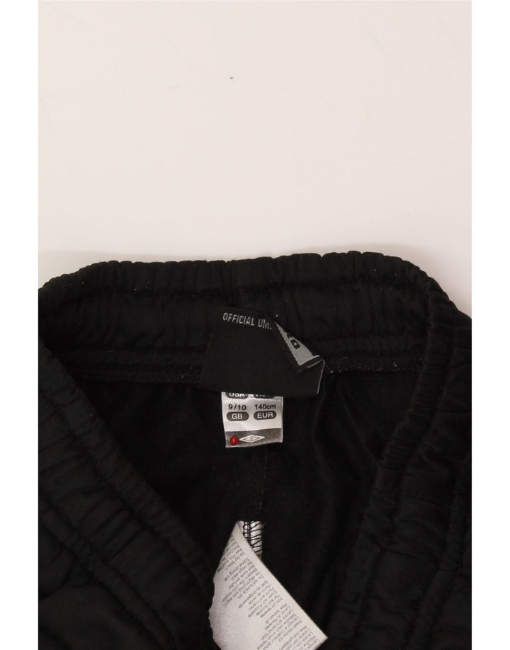 UMBRO Boys Tracksuit Trousers Joggers 9-10 Years Black Polyester Vintage Umbro and Second-Hand Umbro from Messina Hembry 