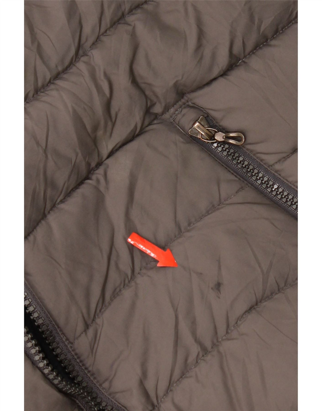 Colmar Womens Hooded Padded Jacket IT 44 Medium Grey Polyester