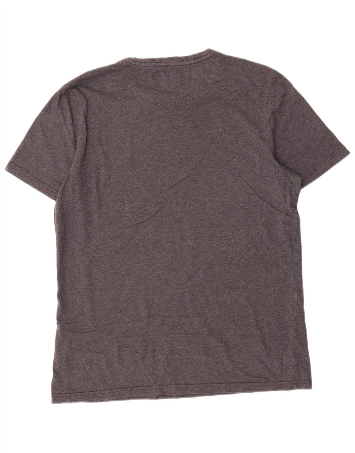 Lyle & Scott Mens T-Shirt Top Large Grey Cotton