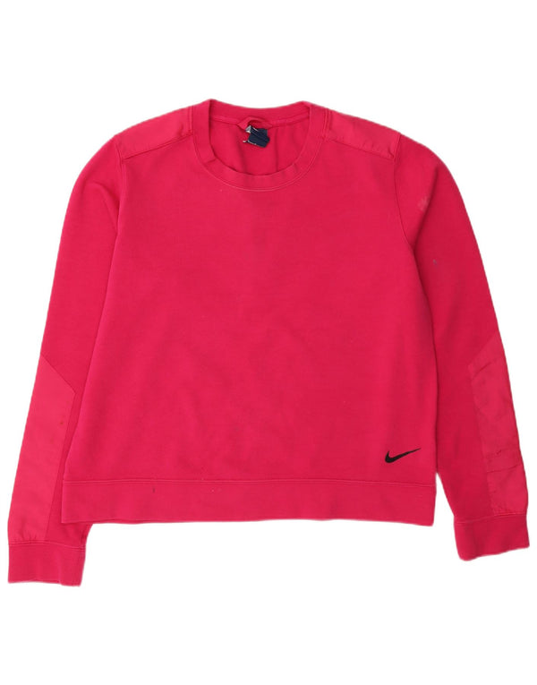 Nike Dame Sweatshirt Jumper UK 16 Large Pink