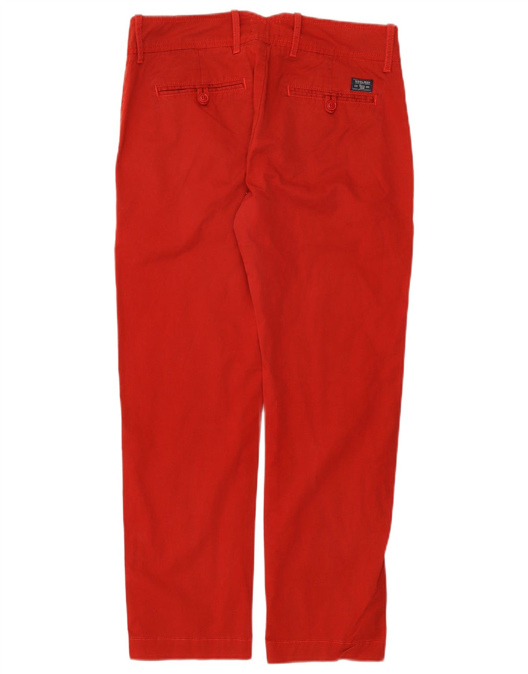 Woolrich Womens Straight Chino Trousers W30 L27 Red