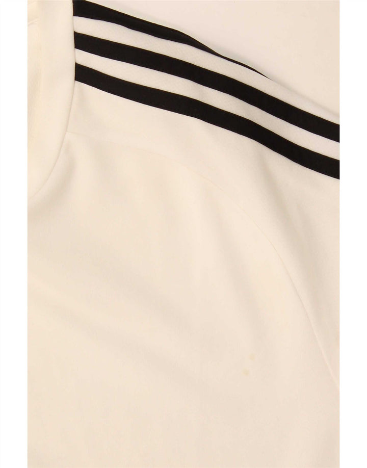 Adidas Herren Climalite T-Shirt Top Large Weiß Polyester
