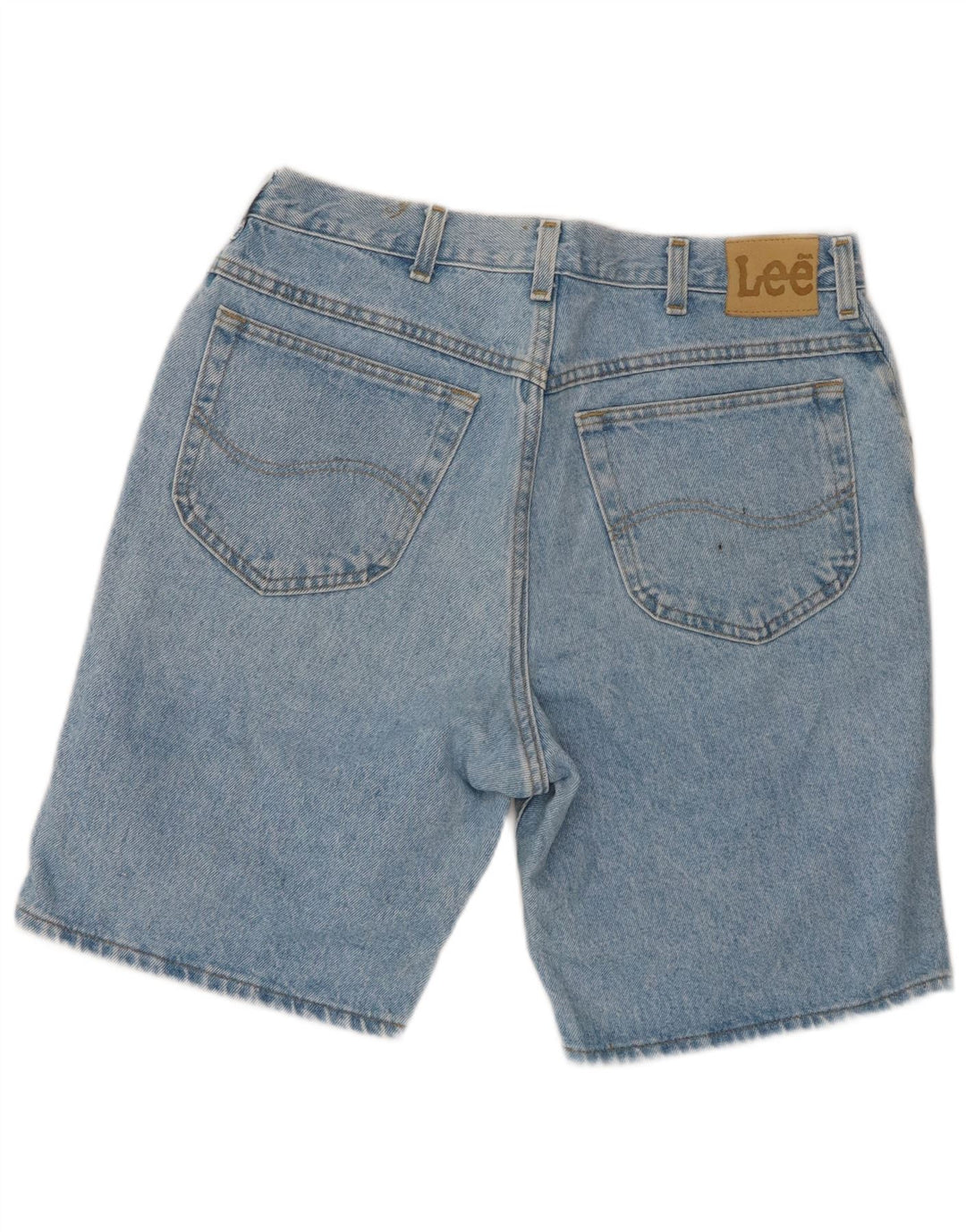 Lee Mens Denim Shorts W34 Large Blue Cotton
