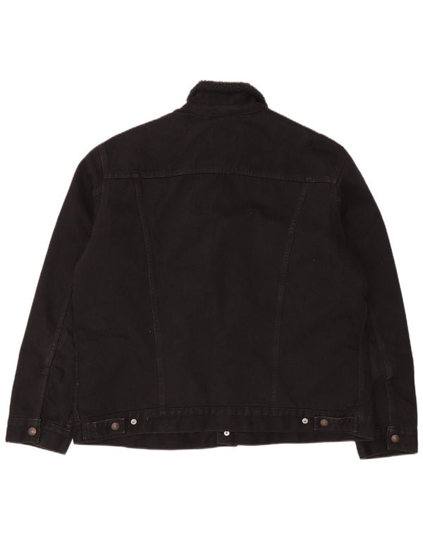 Levi's Herre denimjakke UK 42 XL Sort Bomuld
