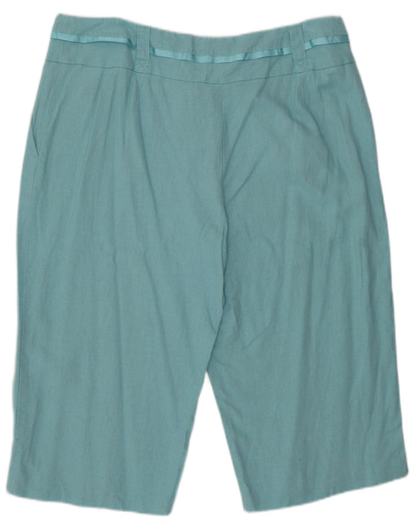 Pantaloncini chino Bermuda da donna Marks & Spencer UK 16 Large W34 Turchese