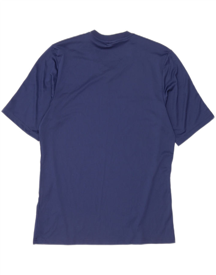 Adidas Mens Climalite T-Shirt Top Large Navy Blue Polyester