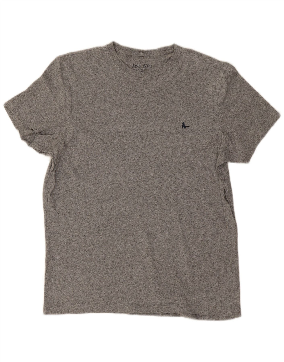 Jack Wills Mens Classic Fit T-Shirt Top Medium Grey Cotton