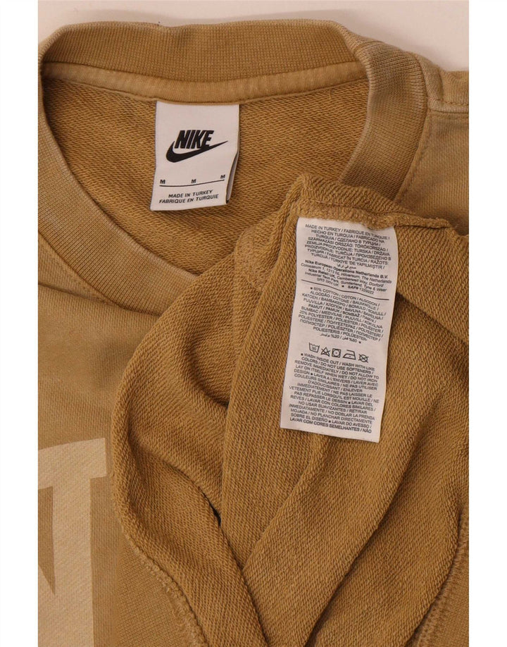 Nike Herre grafisk sweatshirt Jumper Medium Brun Bomuld