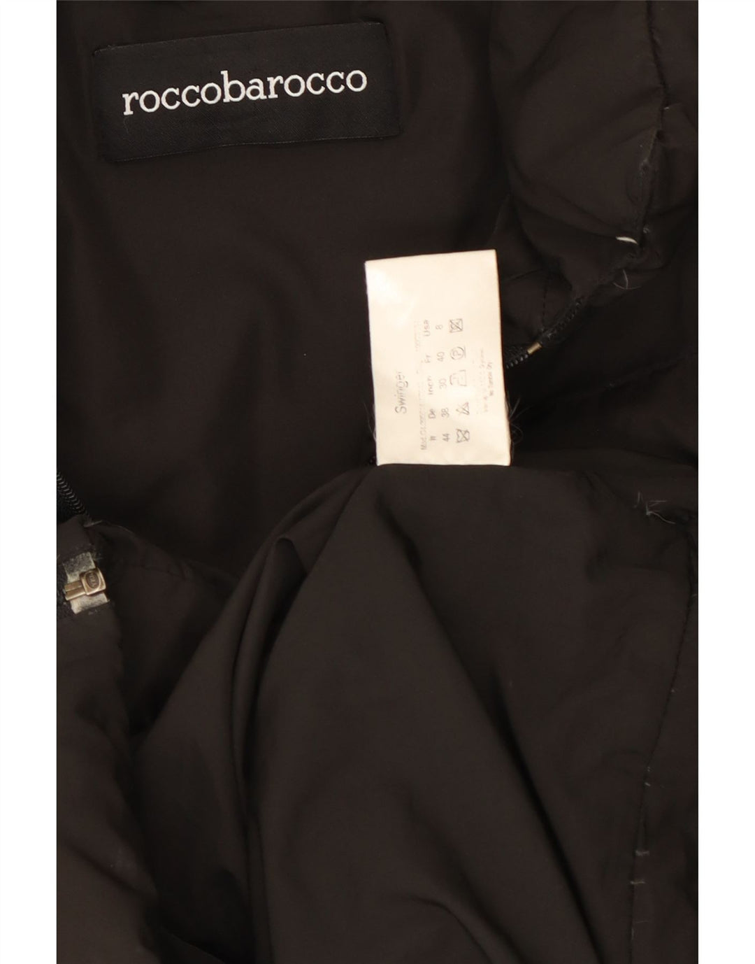Roccobarocco Dame Polstret Frakke US 8 Medium Sort