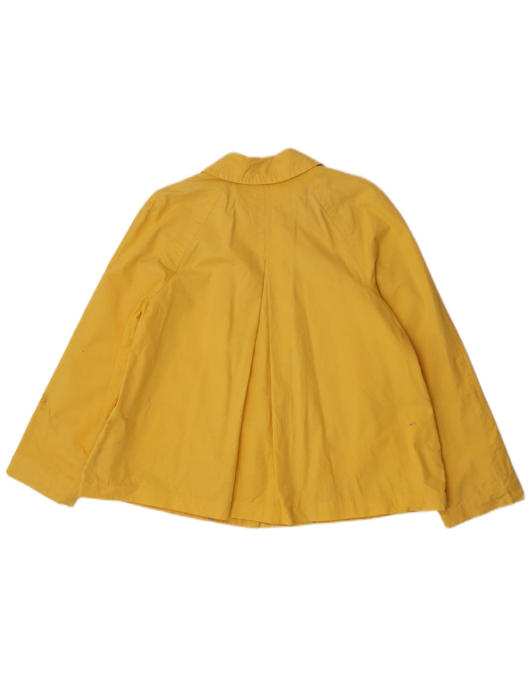 Zara Womens Bomber Jacket UK 16 Large Yellow Cotton