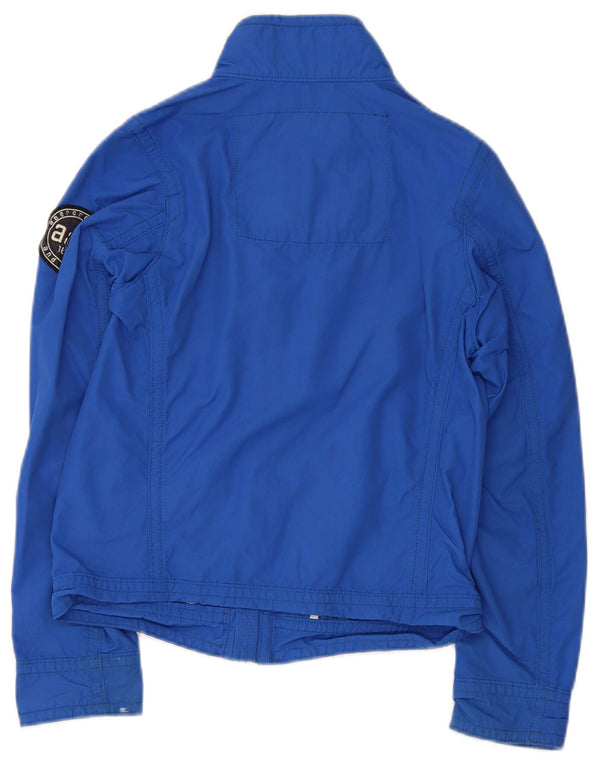 Abercrombie & Fitch Boys Bomber Jacket 7-8 År Stor Blå Nylon
