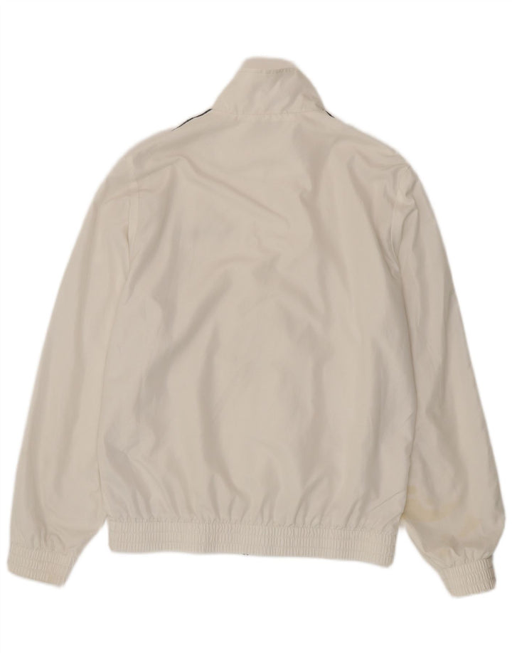 Lotto Mens Tracksuit Top Jacket Medium White Polyester