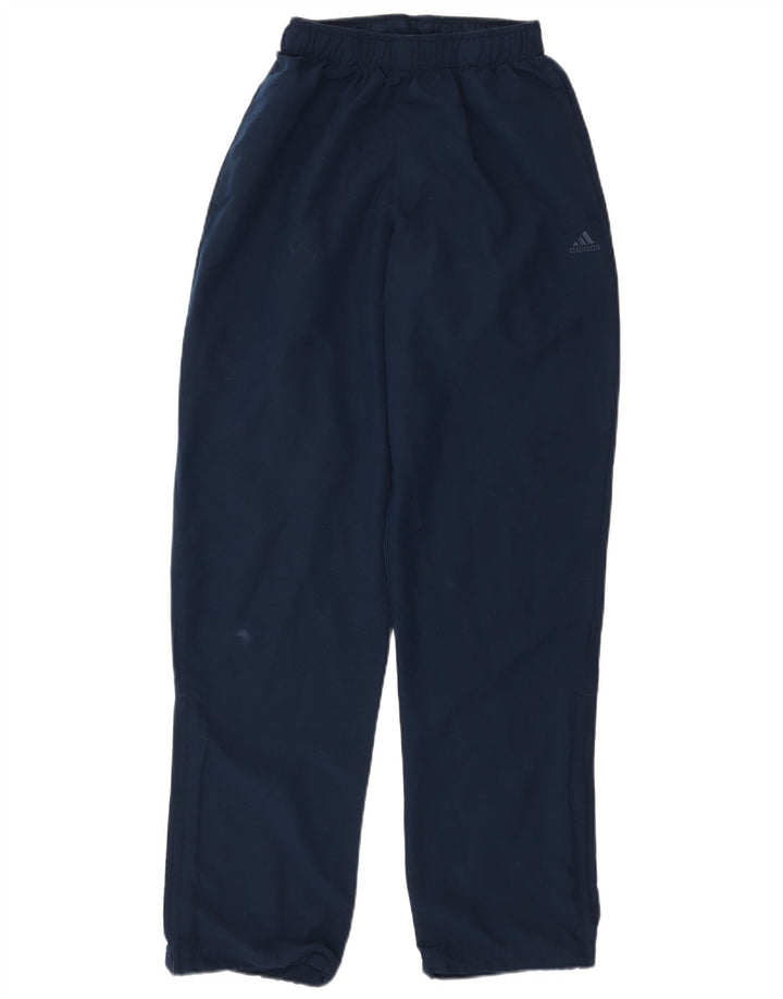 Adidas Mens Tracksuit Trousers Small Navy Blue Polyester