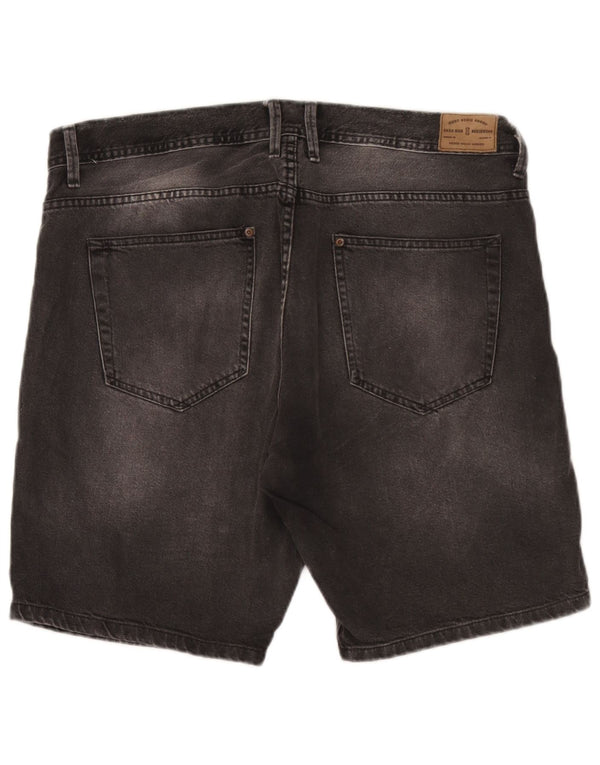 Zara Denim Shorts til mænd EU 46 XL W36 Grå