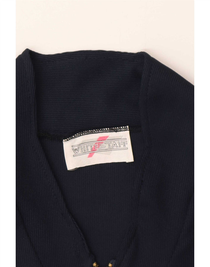 White Stuff Womens Long Sleeve A-Line Dress UK 12 Medium Navy Blue
