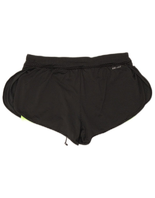 Pantaloncini sportivi Nike da donna Dri Fit UK 8 piccoli poliestere nero