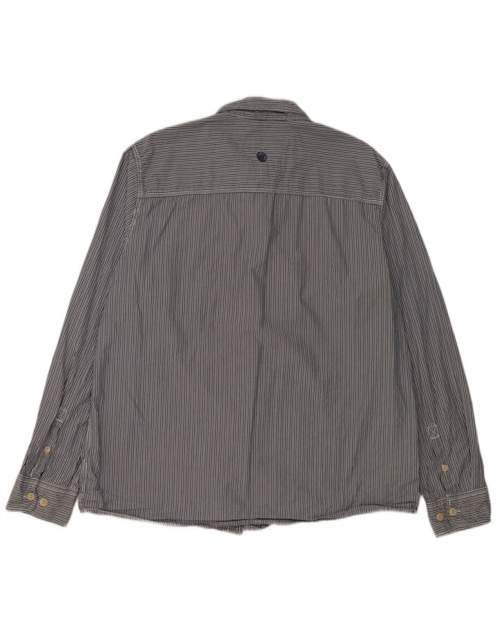 Fat Face Mens Shirt XL Blue Pinstripe Cotton