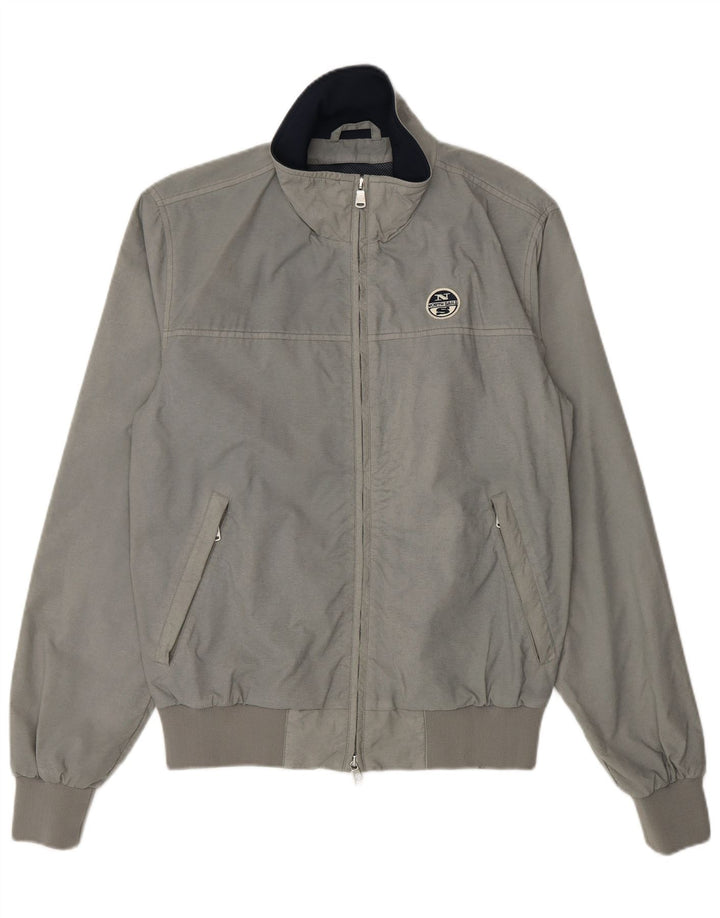 North Sails Herre Bomber Jacket UK 38 Medium Grå Nylon