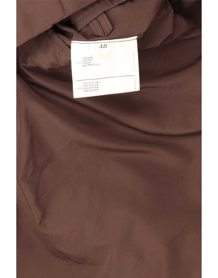 Mabrun Mens Utility Jacket IT 48 Medium Brown Cotton