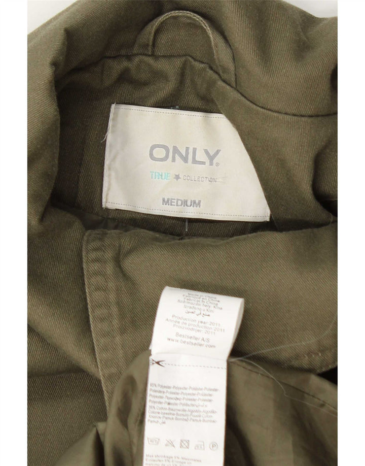 Solo giacca bomber da donna UK 12 poliestere verde medio