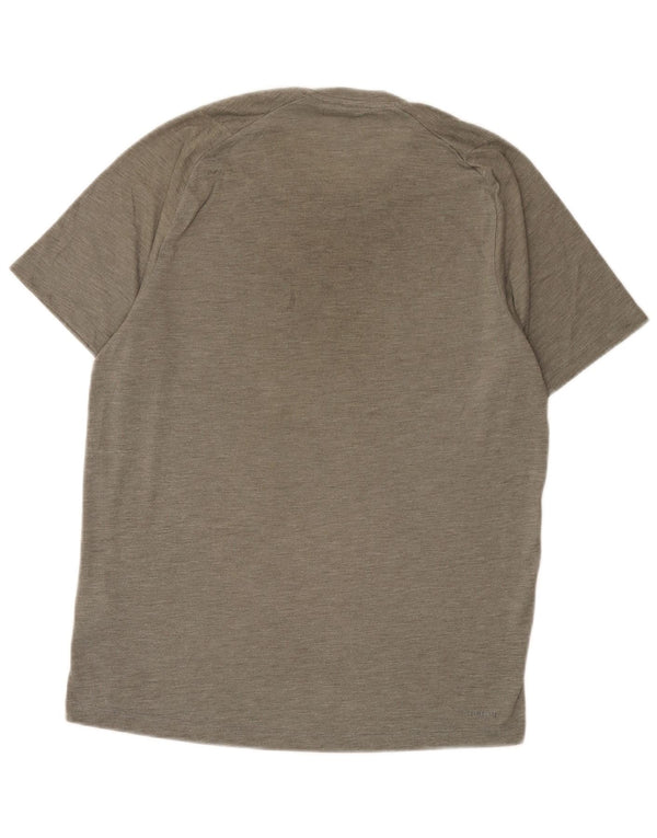 Adidas Herre Climalite T-Shirt Top Medium Grå Polyester