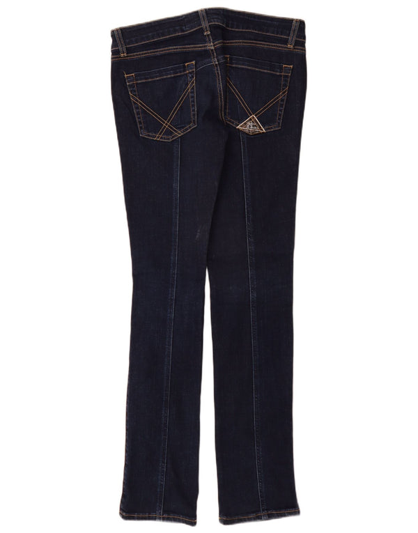 Roy Rogers Womens Low Waist Slim Fit Straight Jeans W27 L34 Blue Cotton