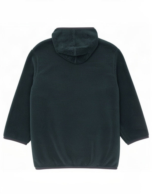 Verde Piu Dame Hooded Windbreaker Coat UK 16 Large Green Novelty
