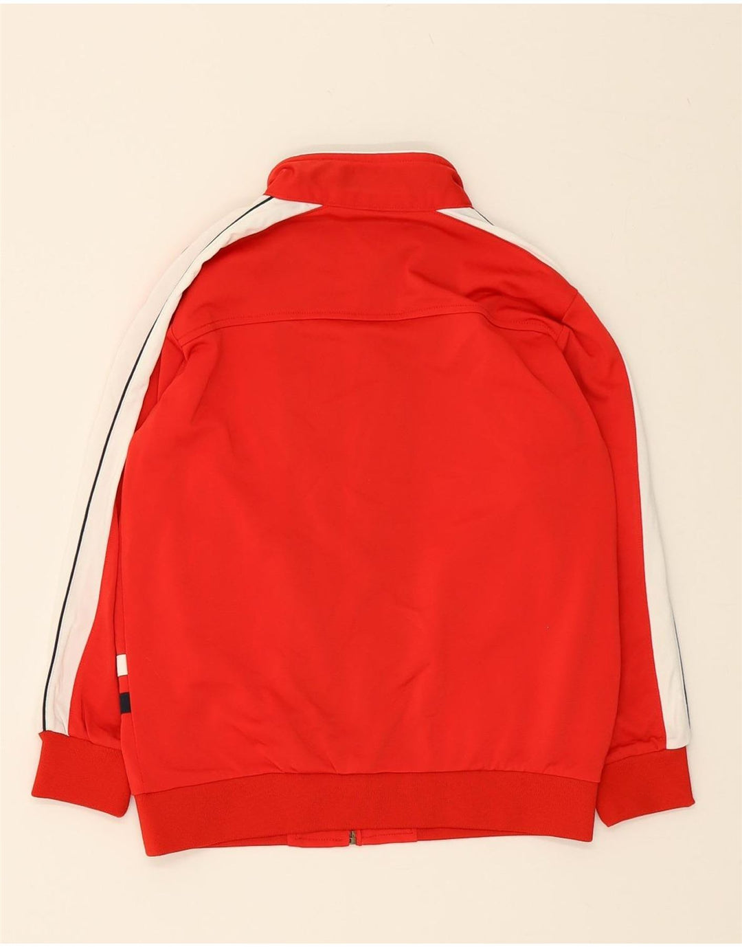 CHAMPION Boys Graphic Tracksuit Top Jacket 7-8 Years Small Red Colourblock Vintage Champion and Second-Hand Champion from Messina Hembry 