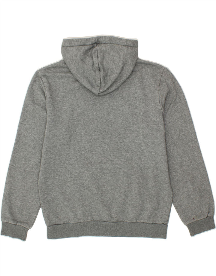 PUMA Mens Graphic Hoodie Jumper Medium Grey Cotton Vintage Puma and Second-Hand Puma from Messina Hembry 