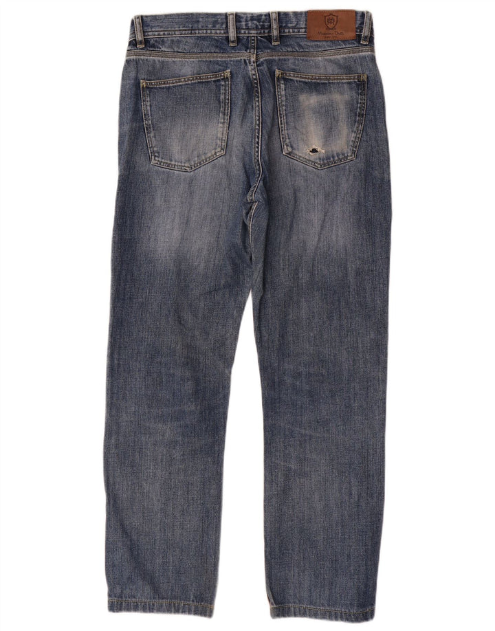 Massimo Dutti Mens Straight Jeans EU 40 Medium W31 L28 Blue