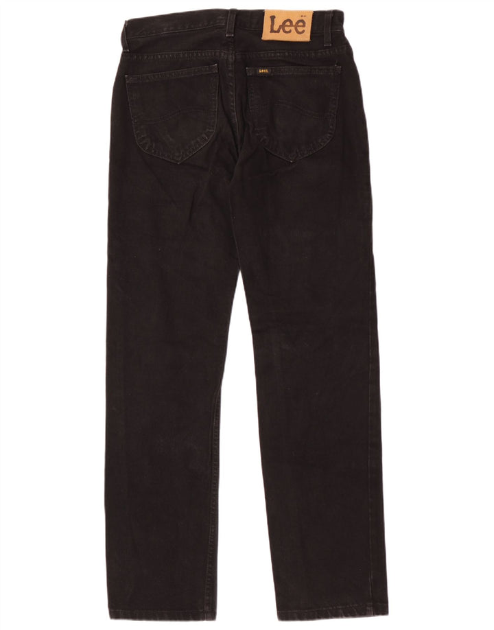 Lee Straight Jeans til mænd W30 L32 Sort bomuld