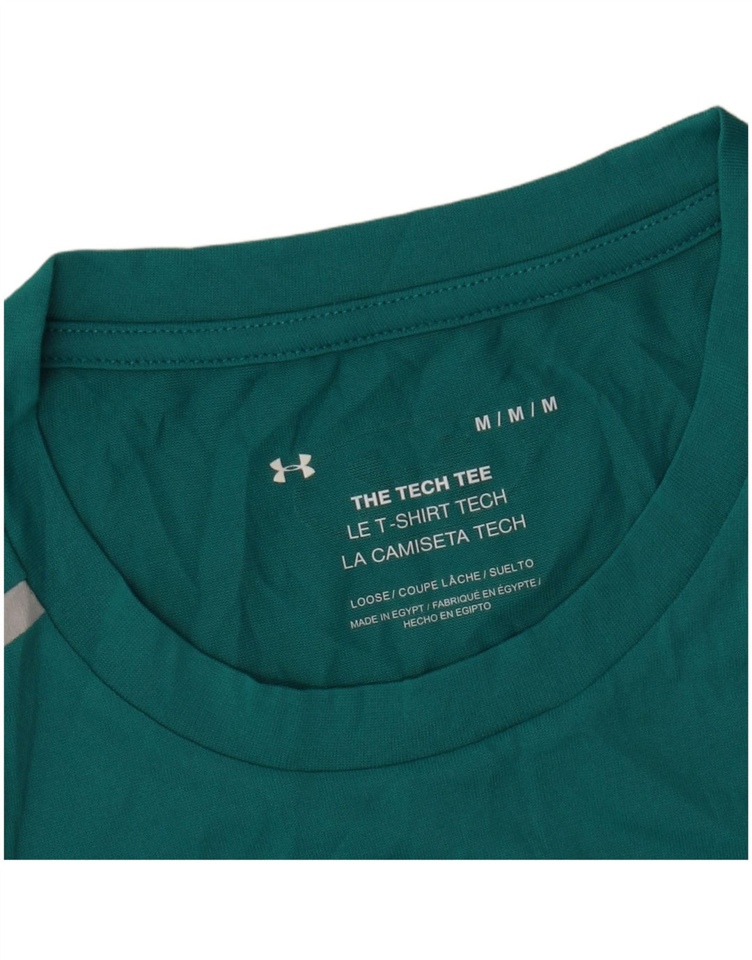 Under Armour Mens T-Shirt Top Medium Turquoise