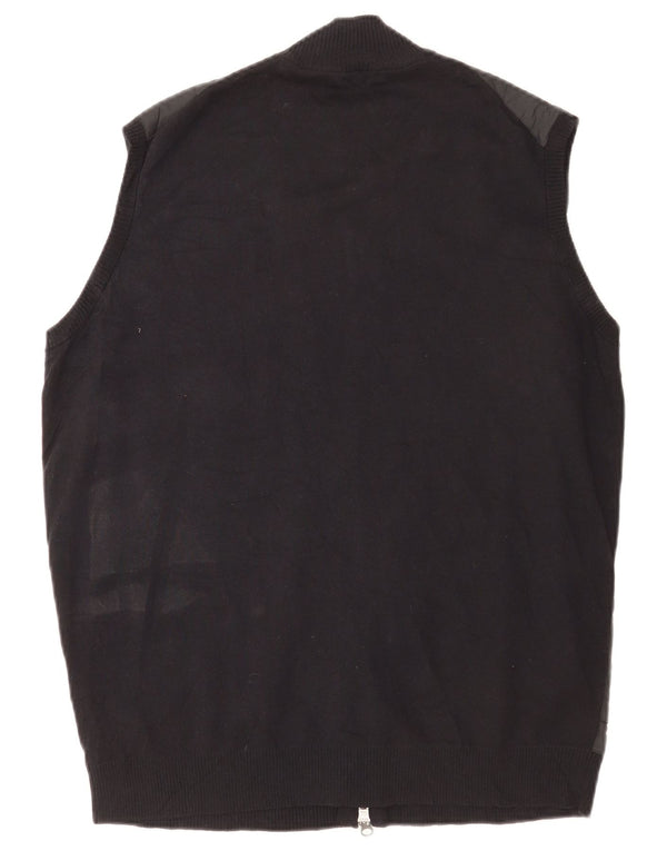 Peter Millar Mens Gilet UK 40 nagy fekete pamut