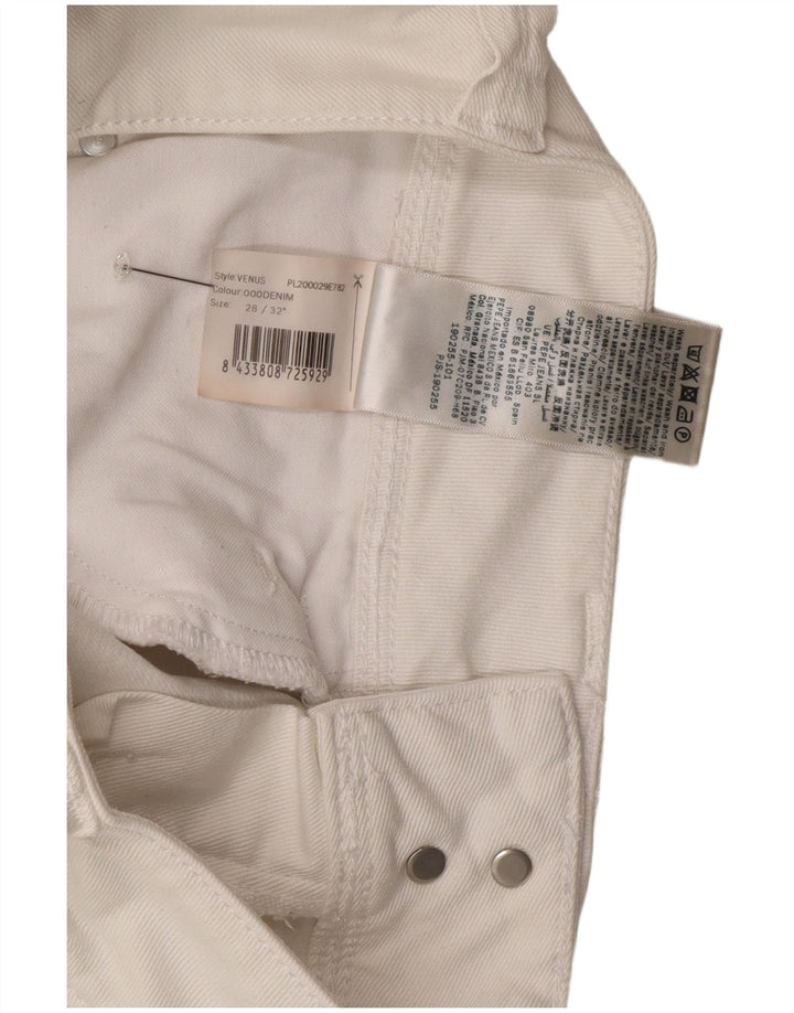 PEPE Jeans Womens Venus Slim W28 L32 White Cotton