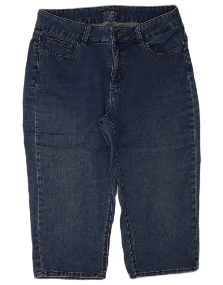 LEE Womens Riders Capri Jeans W32 L19 Blå