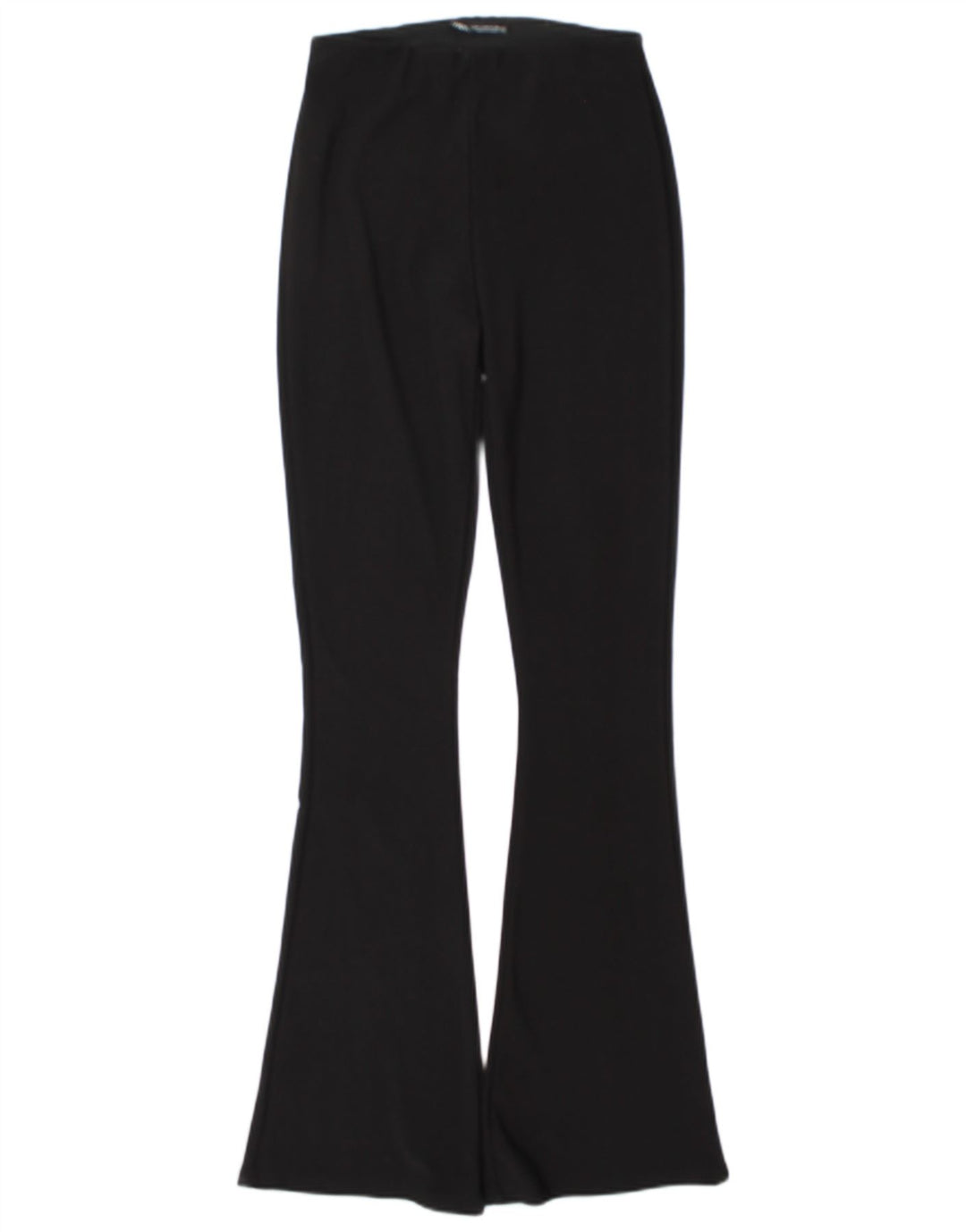 Zara Womens Flare Leggings UK 14 Medium  Black Polyester