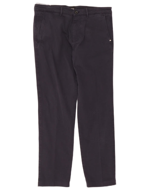 Hugo Boss Herren gerade Chinohose IT 48 Medium W32 L29 Marineblau