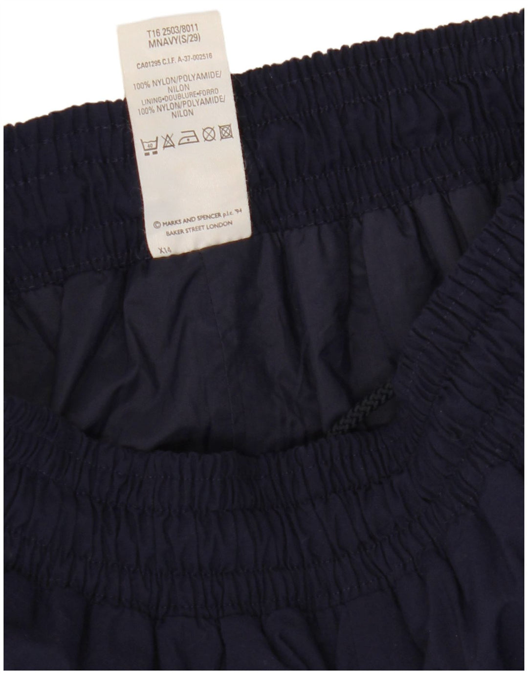 Marks & Spencer Træningsdragtsbukser til mænd Små marineblå nylon